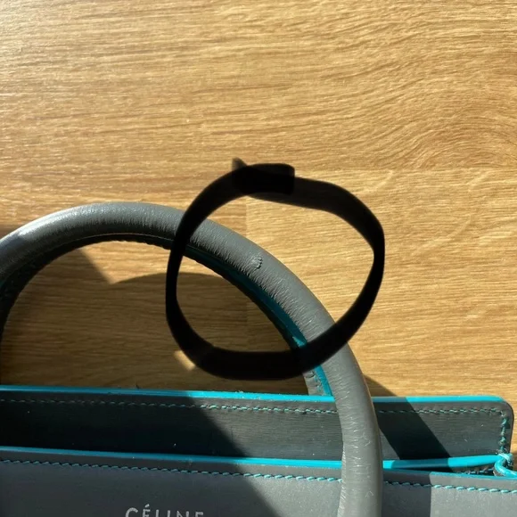 Celine Nano Luggage Tote Leather Handbag Made in Italy - Picture 6 of 15